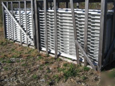 Large aluminum louvers