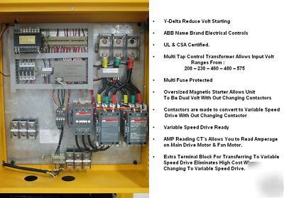 100 hp,3 phase dual voltage rotary screw air compressor