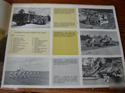 1966 this is caterpillar brochure excellent & vintage