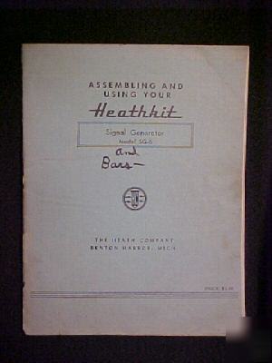 Heathkit signal generator model sc-6 manual