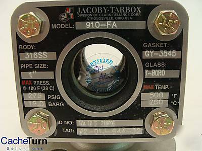 New clark-reliance jacoby tarbox 910-fa flow indicator 