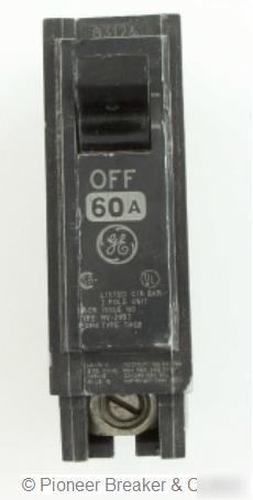 New ge thqb circuit breakers 1P 60A THQB1160