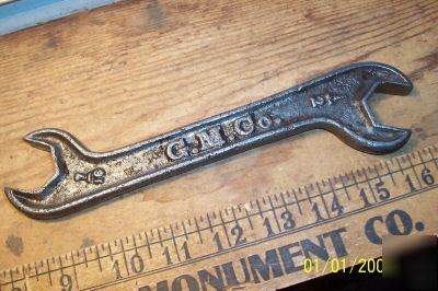 Old geiser steam engine co peerless farm wrench tool