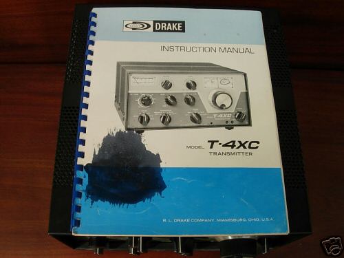 Vintage drake t-4XC transmitter w/ drake ms-4 speaker.