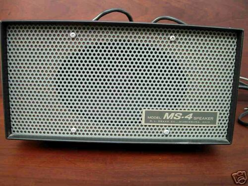 Vintage drake t-4XC transmitter w/ drake ms-4 speaker.