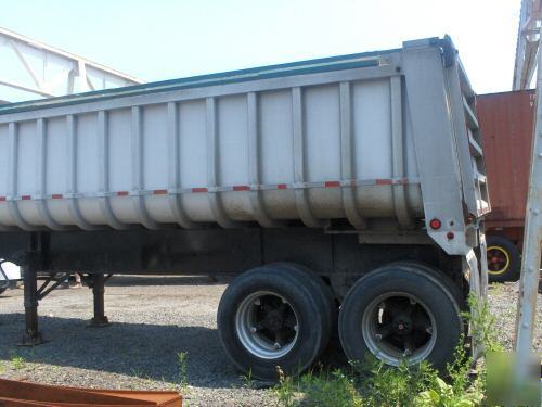 1985 28' fruehoff aluminum dump trailer