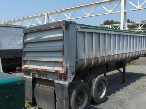 1985 28' fruehoff aluminum dump trailer