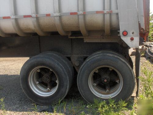 1985 28' fruehoff aluminum dump trailer