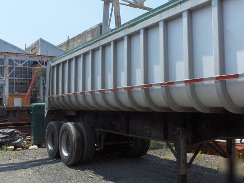 1985 28' fruehoff aluminum dump trailer