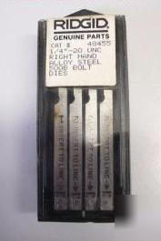 New ridgid bolt 500B threader dies die set 1/4