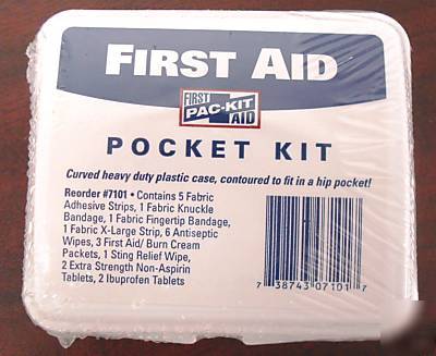 Pac-kit safety #7101 pocket first aid kit, medical