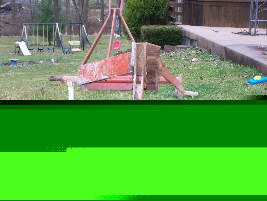 *%* vintage heavy duty 3-pt plow tractor attachment *%*