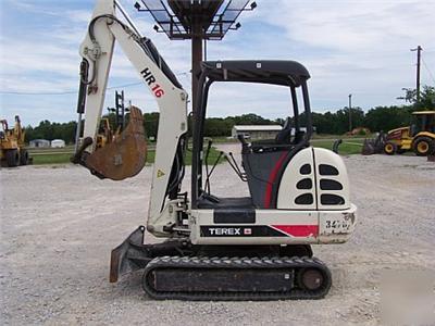 2005 terex HR16 mini excavator low hours great cond.