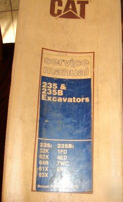 Caterpillar 235 & 235B excavator service manual cat