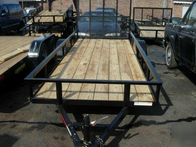 New 5 x 14 ft. 4 wheeler-quad hauler utility trailer 