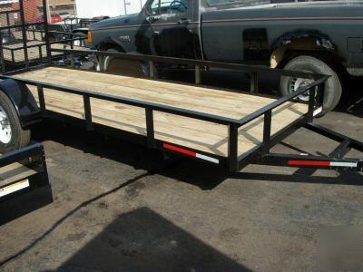 New 5 x 14 ft. 4 wheeler-quad hauler utility trailer 