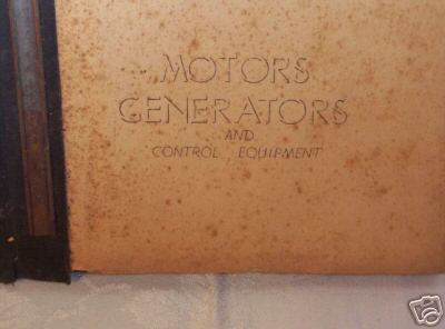 * old electronics / radio / motors, generators book *