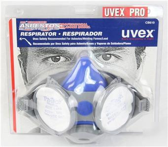 New uvex pro-tech CB610 silicone respirator filter mask 