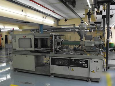 Nissie 120 ton injection molding machine 