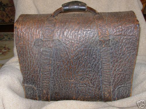 Oliver tractor - leather business antique bag