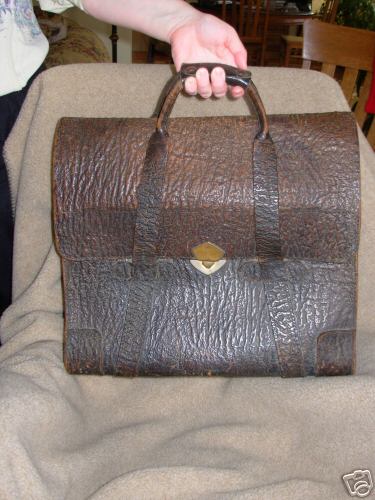 Oliver tractor - leather business antique bag