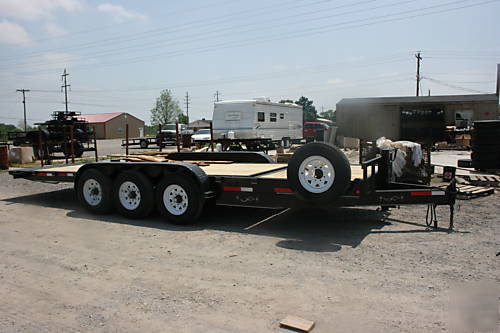 2009 heavy duty tilt equipment trailer, 21,000 gvwr 