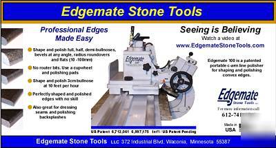 Edgemate 100 granite stone marble edge polisher & seams