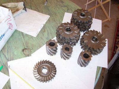 Lot sale of milling machine cutters