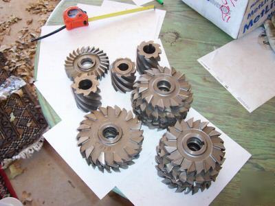 Lot sale of milling machine cutters