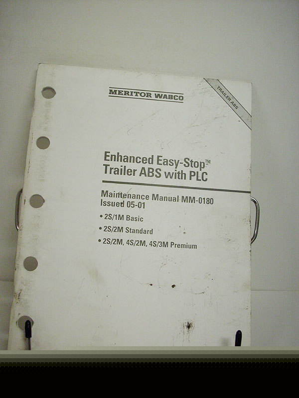 Meritor wabco trailer abs maintenance manual mm-0180