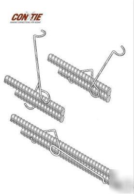 Speed-clip rebar tie / rebar tie wire - no tool req'd