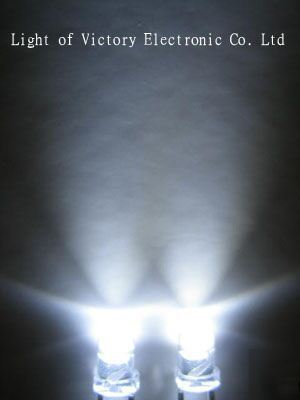 100X 3MM super bright white led lamp 10KMCD+100RESISTOR