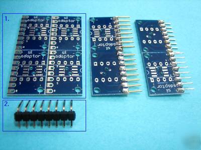 4X 8PIN soic / dip to sil adaptor / converter kit