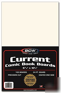 Acid free current comic size backing boards 100