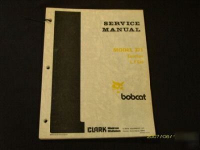 Bobcat clark 371 skidsteer loader service manual