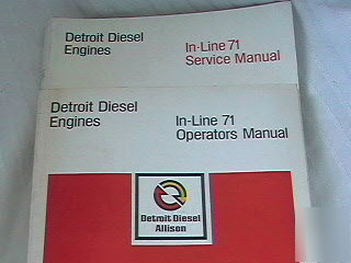 Detroit diesel eng in line 71 operator & service manual