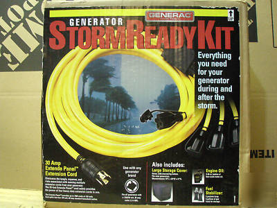 Emergency generator power cord