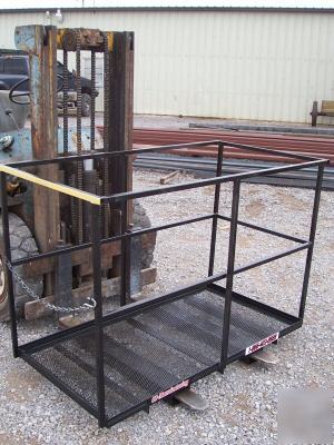 Fork work platform forklift forklifts man cage lift