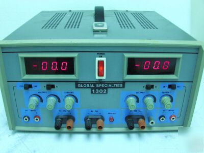 Global specialties 1302 digital triple power supply