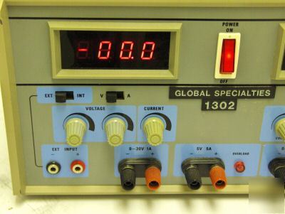 Global specialties 1302 digital triple power supply