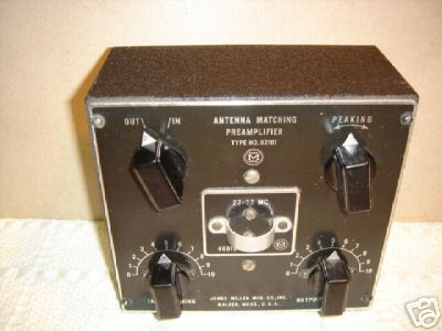 James millen 92101 antenna matching preamplifier