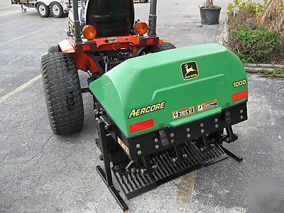 John deere aerocore 1000 aerator core plugger toro