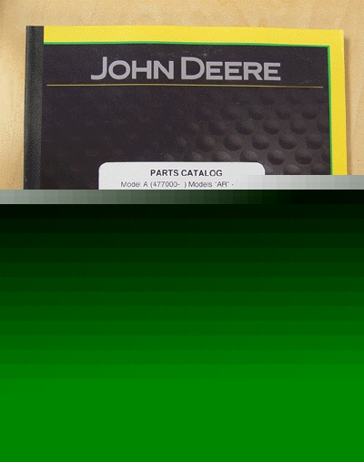 John deere model a parts manual (PC675)