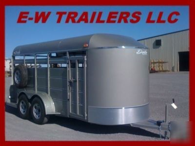 New 2010 delta stock and cattle trailer-16' bumber pull