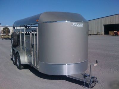 New 2010 delta stock and cattle trailer-16' bumber pull