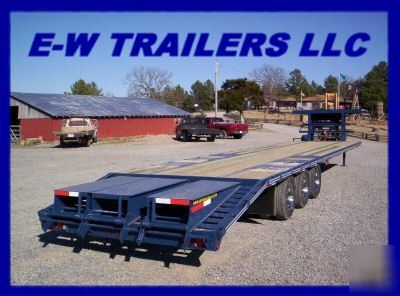 New 2010 gooseneck equipment trailers 35'+5' 3 axles