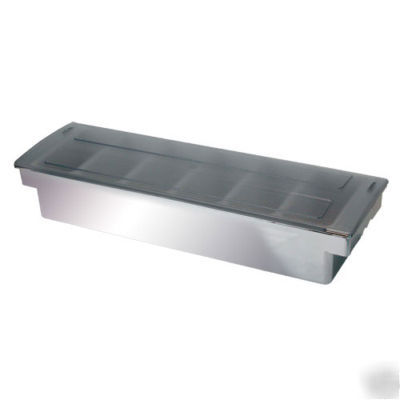 New all stainless steel condiment tray holder
