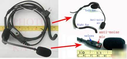 New military headset ear mic for motorola GP300 radio 