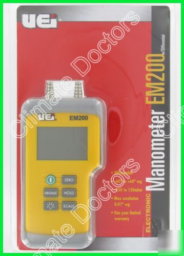New uei EM201 dual digital manometer meter hvac 