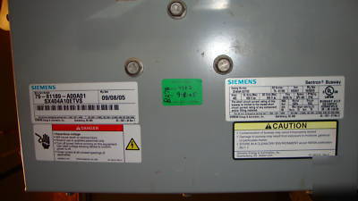 Siemens sentron 400 amp end tap / 13 fused disconnects